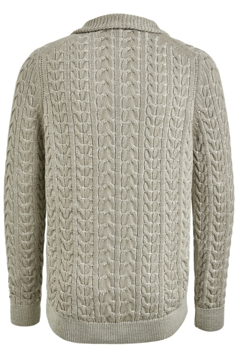 Cast Iron half zip collar cotton plated